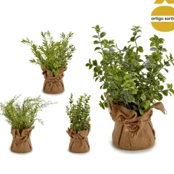 Vaso saco com planta artificial 31cm