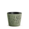 Vaso Sandy Round Verde Eco Wood