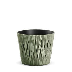 Vaso Sandy Round Verde Eco Wood