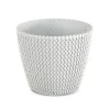 Vaso SPLOFY branco eco wood 19cm