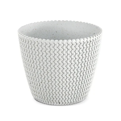 Vaso SPLOFY branco eco wood 19cm
