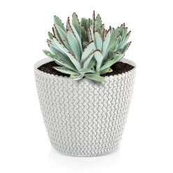 Vaso SPLOFY branco eco wood 19cm