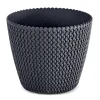 Vaso SPLOFY cinza antracite eco wood 19cm