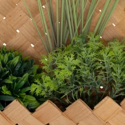 Vaso suspenso com planta artificiál JIKA