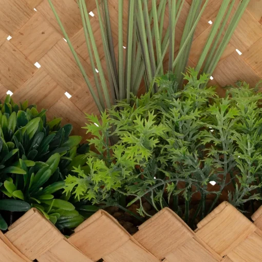 Vaso suspenso com planta artificiál JIKA