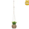 Vaso suspenso com planta artificial ZOE