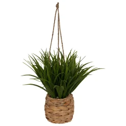 Vaso suspenso com planta artificial HERBE MODA 27cm