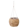 Vaso suspenso HYA bege jacinto água 26x19cm