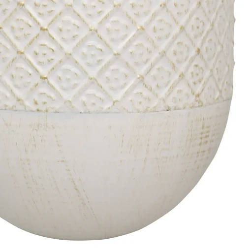 Vaso suspenso TINO em metal branco 40cm