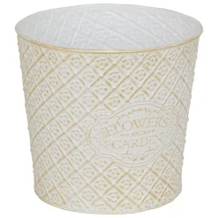 Vaso TINO em ferro branco 22cm