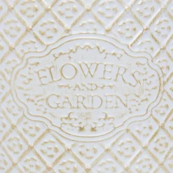 Vaso TINO em ferro branco 22cm