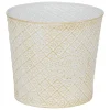 Vaso TINO em ferro branco 24,5cm