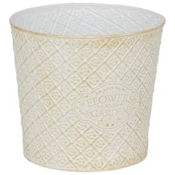 Vaso TINO em ferro branco 24,5cm