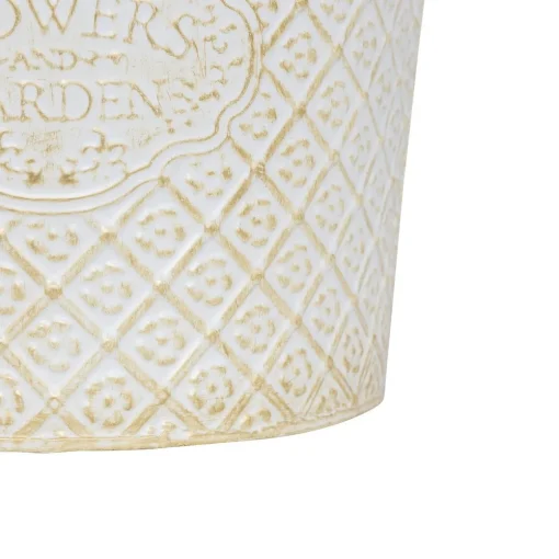 Vaso TINO em ferro branco 24,5cm