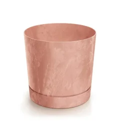Vaso TUBO efeito betão terracota 15cm