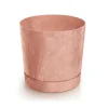 Vaso TUBO efeito betão terracota 33cm