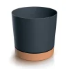 Vaso TUBO PM cinza antracite 33cm