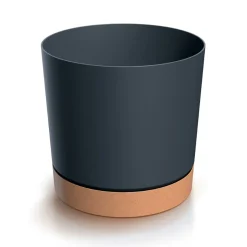 Vaso TUBO PM cinza antracite 33cm
