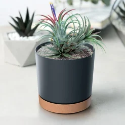 Vaso TUBO PM cinza antracite 15cm