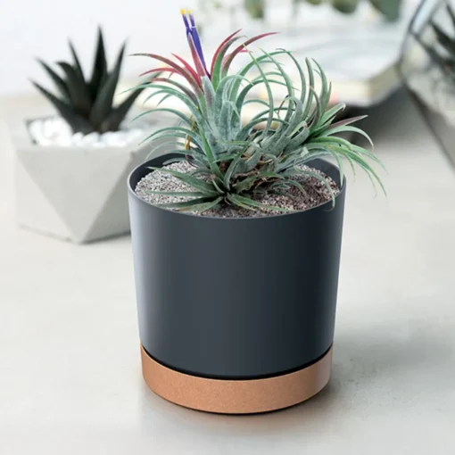 Vaso TUBO PM cinza antracite 15cm