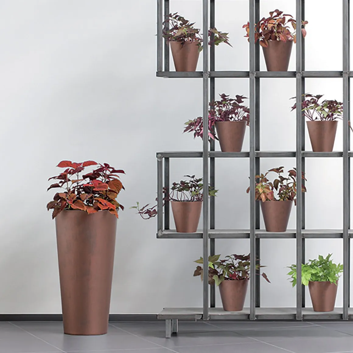 Vaso TUBUS SLIM corten 57cm