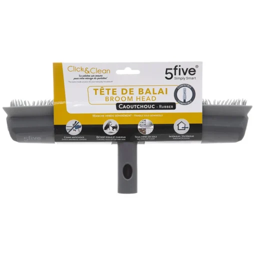 Vassoura antichoque com borracha CLICK