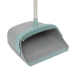 Vassoura com pá giratória cinza