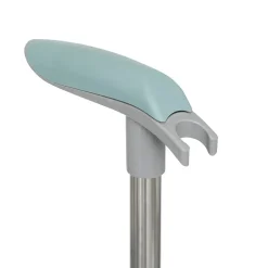 Vassoura com pá giratória cinza