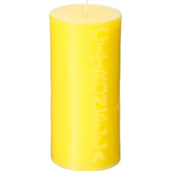 Vela citronela amarela capim-limão 15cm