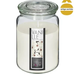 Vela jarro de vidro com tampa 510g