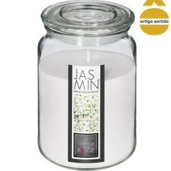 Vela jarro de vidro com tampa 510g