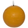 Vela led bola MOLIA amarela 8cm
