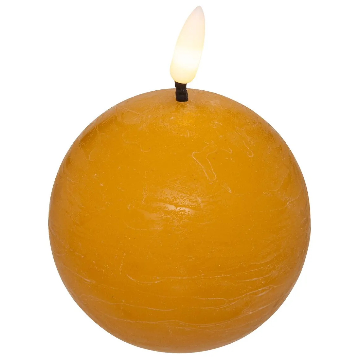 Vela led bola MOLIA amarela 8cm