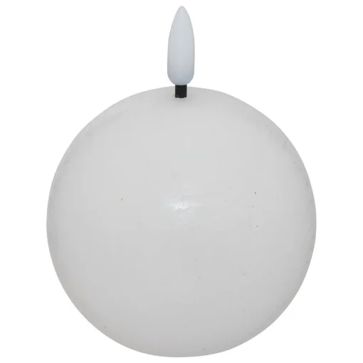 Vela led bola MOLIA branca 8cm