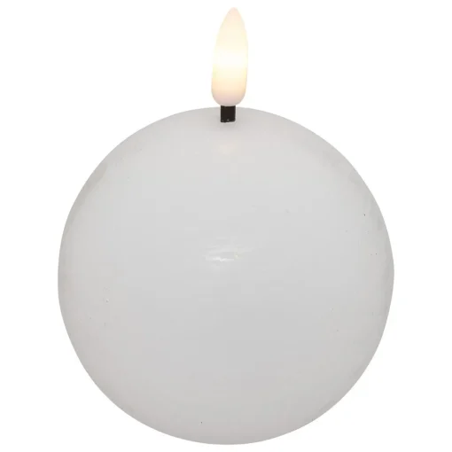 Vela led bola MOLIA branca 8cm