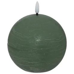 Vela led bola MOLIA verde escuro 8cm