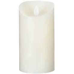 Vela led branca 20x10cm