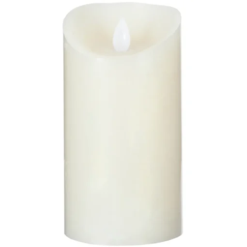 Vela led branca 20x10cm
