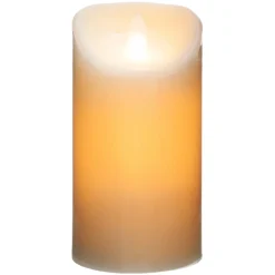 Vela led branca 20x10cm