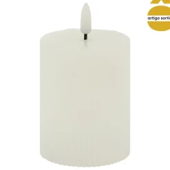Vela led cilíndrica mina branca 11,5cm