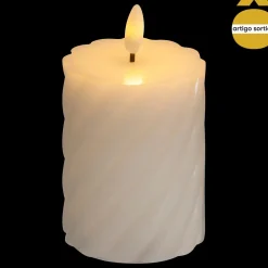 Vela led cilíndrica mina branca 11,5cm