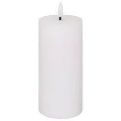 Vela led cilíndrica MOLIA branca 17,5cm