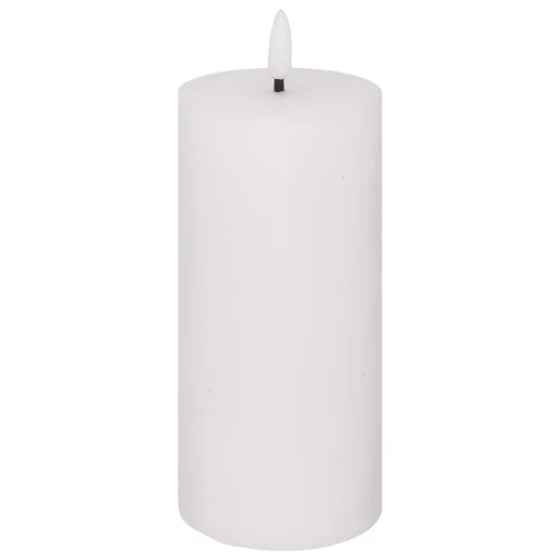 Vela led cilíndrica MOLIA branca 17,5cm