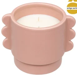 Vela perfumada BLI com castiçal em cerâmica
