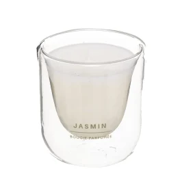 Vela perfumada com castiçal jasmim 130g
