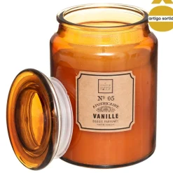 Vela perfumada com frasco de vidro 510g