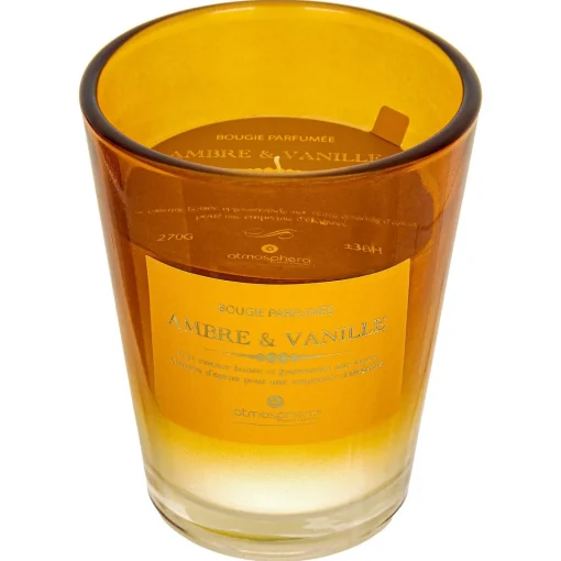Vela perfumada em frasco de vidro ALMA AMBER 270g