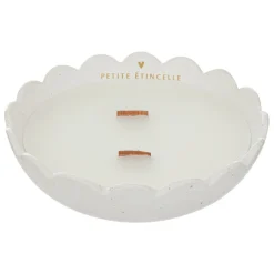 Vela perfumada flor orquídea com castiçal 245g