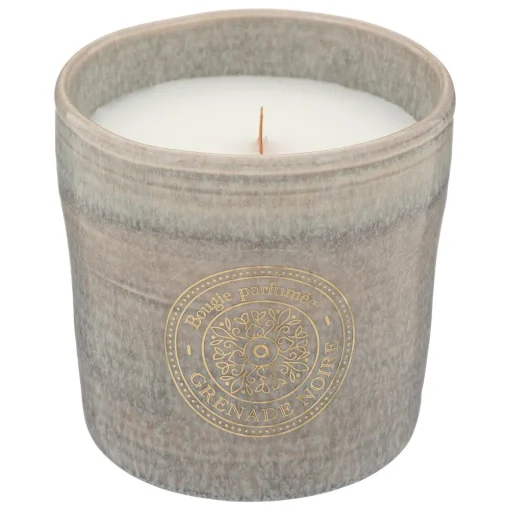 Vela perfumada GRENADA NOIR com castiçal em cerâmica 350g