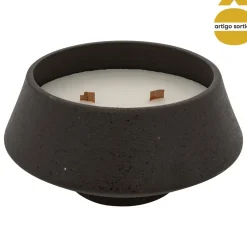 Vela perfumada INU com castiçal de cerâmica 580g
